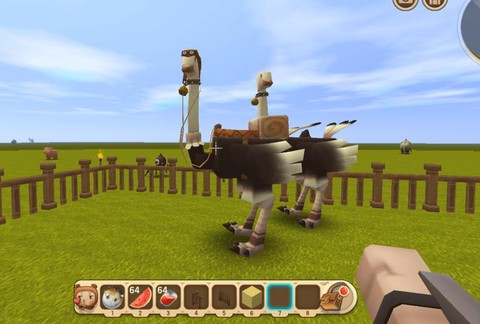 迷你世界怎么坐上鸵鸟[图2]